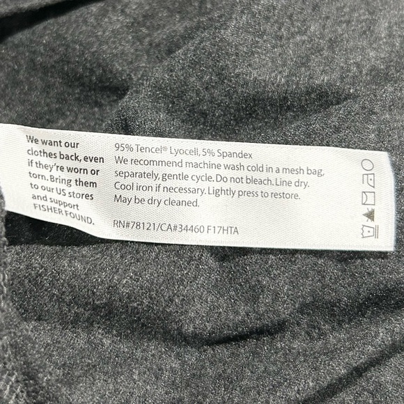 Eileen Fisher Mock Neck Soft Stretch Tencel Jersey Sleeveless Top Dark Gray S‎ - Picture 4 of 4